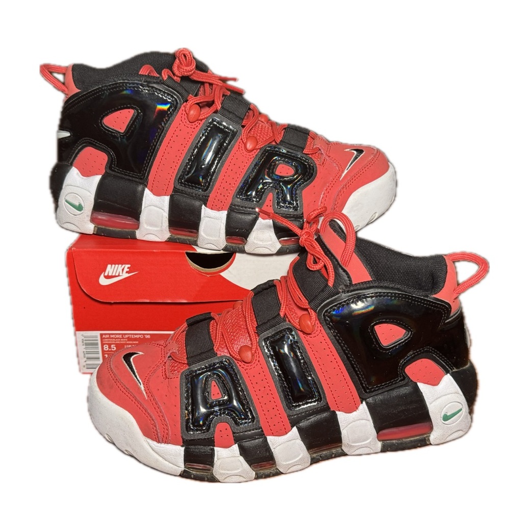 Nike Red Black Sneakers Retro Basketball Design